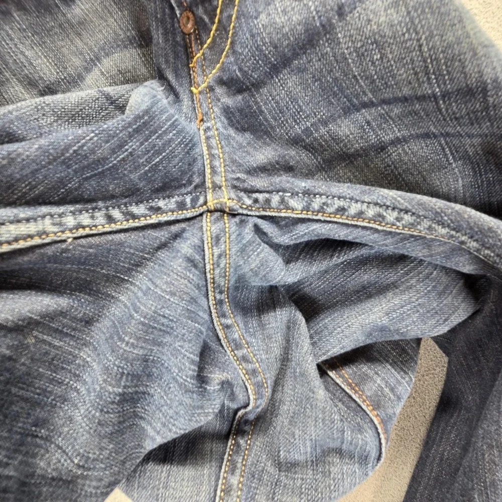 Vintage‎ Levis 504 Jeans Mens 32x32 Blue Straight Engineered Dark Wash Zip Fly